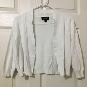 RN Studio by Ronnie Nicole Shrug White Petite Large